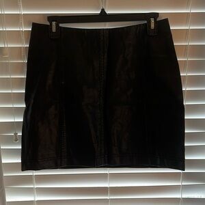 Free people vegan leather mini skirt. Black. Size 8.